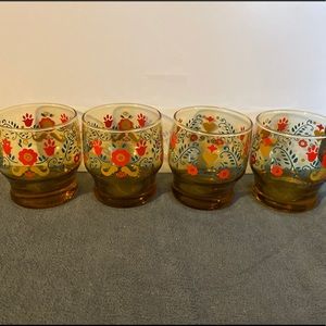 Vintage Libbey glasses set of 4 rare hard to find